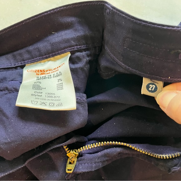 BNWOT CoH POISON (PURPLE) THOMPSON MEDIUM RISE CROPPED SKINNY JEANS - Picture 12 of 15